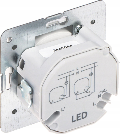 Dimmer dritash Elektro-Plast SANTRA 4107-10 EPN, 250W, i bardhë