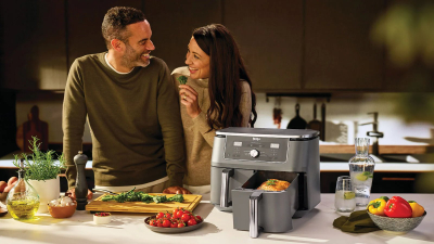 Fritezë me ajër Ninja Dual Zone MAX DZ400EU, 9.5L, 6 në 1, e zezë