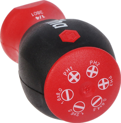 Kaçavidë Wiha 33738 SoftFinish Stubby, magnetike, me magazinë bitash, e kuqe