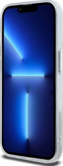 Mbulesë telefoni Karl Lagerfeld IML Metal Choupette Head për iPhone 13 Pro 6.1", MagSafe, e bardhë