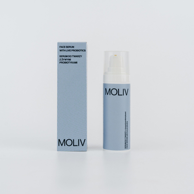 Serum fytyre MOLIV Live Probiotics, 30 ml, hidratues, anti age