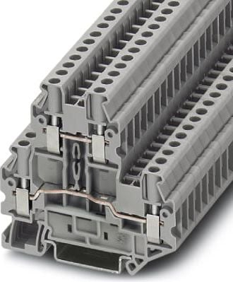 Bllok terminal Phoenix Contact UTTB 4, 2 nivele, 6mm², gri