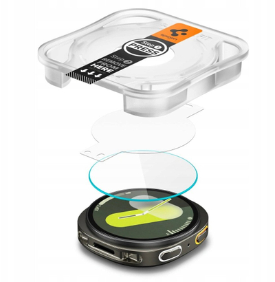 Mbrojtëse ekrani Spigen GlasTR EZ FIT për Galaxy Watch 8 40mm, xham i temperum, paketim 2 copë, transparent
