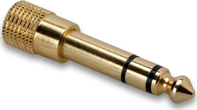 Adapter kufjesh Hosa GHP-105 Pro, 3.5mm në 6.3mm stereo, i artë