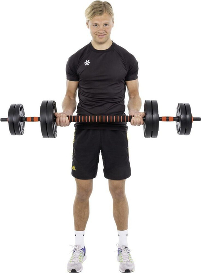 Set peshash Pure2Improve Hybrid Dumbbells With Barbell Function, 30kg, i zi