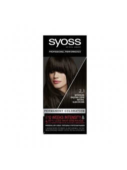 Ngjyrë për flokë Syoss, Natural Black Brown 2-1, 60 ml