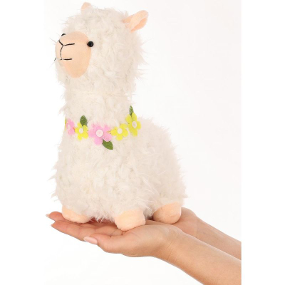 Декоративна фигура Saska Garden Гном Лама, 36 cm, пролет Велигден, бела