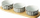 Set tasa porcelani Secret de Gourmet Bohemia, 3 copë, i bardhë