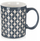 Керамичка шолја Blue Ceramic Mug, за микробранова, за машина за садови, сина