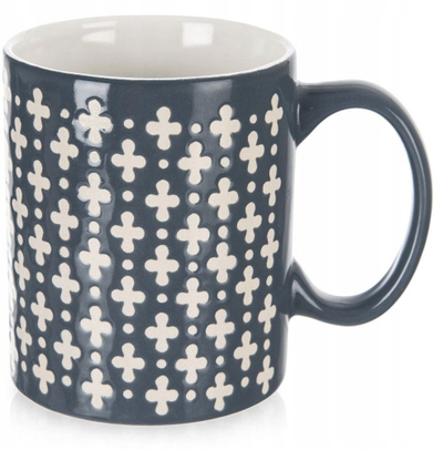 Керамичка шолја Blue Ceramic Mug, за микробранова, за машина за садови, сина