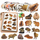 Set ngjitësesh Capybara Paper Stickers, 50 copë, letër, shumëngjyrëshe