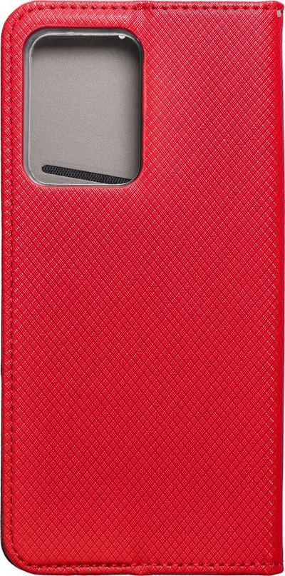 Këllëf libri Smart për Xiaomi Redmi Note 12 Pro, me magnet, me xhep për karta, i kuq