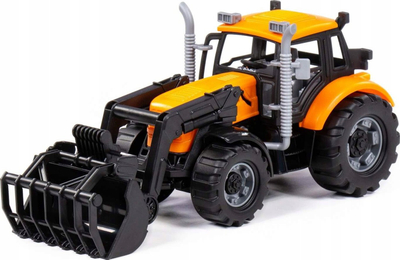 Lodër traktor Polesie Progres 91758, ngarkues bujqësor, portokalli