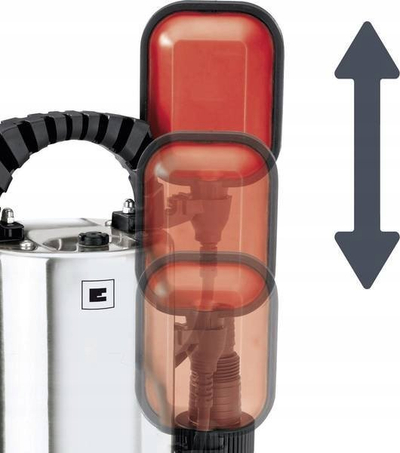 Pompa për ujë të ndotur Einhell GH-DP 6315 N, 17000 L/orë, kabllo 10 m, e kuqe e zezë