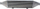 Intercooler TurboWorks 710x200x90, hyrje 70mm, alumin, argjendtë