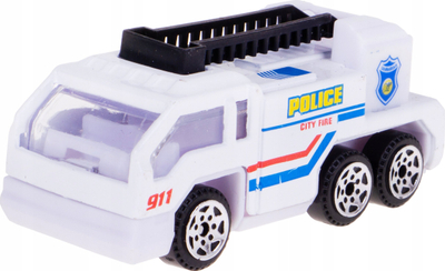 Makinë lodër policie Hipo Police Die Cast, metal plastike, 1:64, shumëngjyrëshe