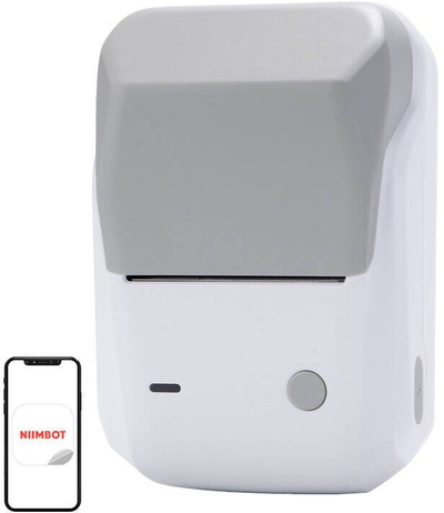 Печатач за етикети Niimbot Smart B1 1AC12202005, безжичен, со полнечка батерија, бел