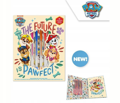 Set shkrimi Kids Licensing Paw Patrol, fletore A5, 6 stilolapsa me xhel, shumëngjyrësh