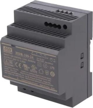 Furnizim energjie Tech ZS-24/100, 24V DC, 100W, për shinë DIN, i zi