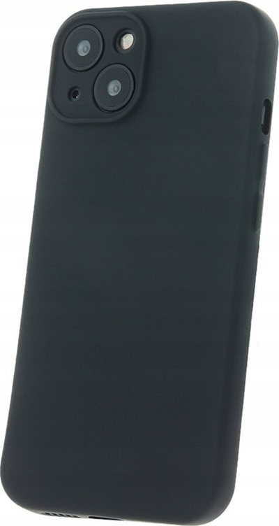 Set mbrojtës për telefon Xiaomi Redmi 13C, kapak silikoni, xham i kalit, i zi