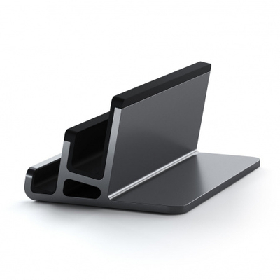 Mbajtëse Satechi Dual Vertical për MacBook Pro dhe iPad, e hirtë