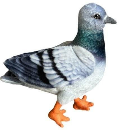Lodër pelushi Dubi Blue Pigeon, 30 cm, blu