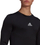 Bluzë kompresuese adidas TechFit GU7339, me mëngë t'gjata, për burra, e zezë