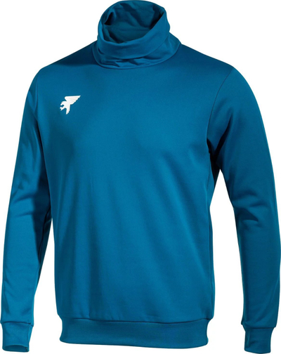 Bluzë sportive për burra Salewa Sena, me jake të lartë, material flis, blu
