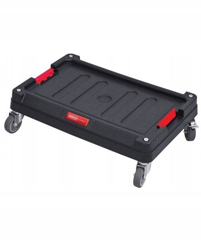 Platformë transporti Modeco Multi Storage System, me rrota 360°, kapacitet 100 kg, e zezë