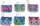 Portofol për monedha Adar MIX Plush, i vogël, material pelush, shumëngjyrësh