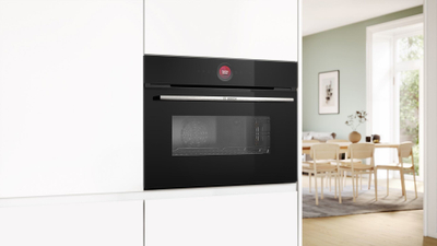 Furrë inkaso me mikrovalë Bosch CMG7241B1, 45L, me Home Connect, e zezë