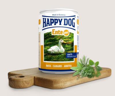 Konservë për qen Happy Dog Ente Pur, mish pate, 800g