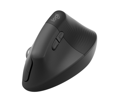 Maus Logitech Lift Vertikal Ergonomik për punë, wireless, 4000 DPI, grafit
