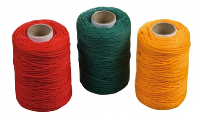 Fije universale 60996, set 3 copë, 100m, diametër 2mm, shumëngjyrëshe