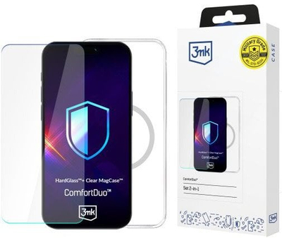 Mbulesë telefoni 3MK ComfortDuo Clear MagCase për Samsung Galaxy S25+, me magnet, transparente