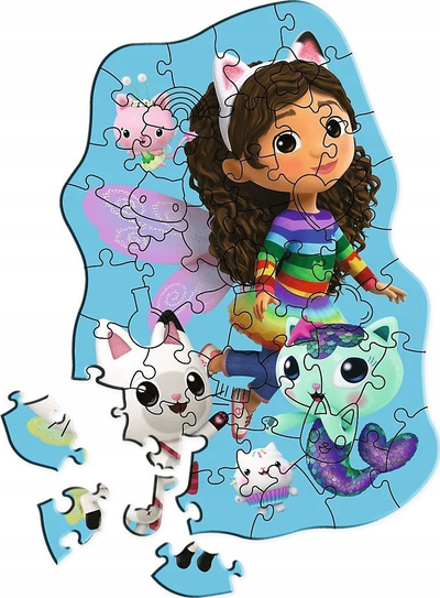 Puzzle druri Trefl Junior Gabby's Dollhouse, 50 copa, për kalama 5+