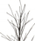 Dekor pemë me drita LED Twig Cherry Blossom, 60 cm, 48 LED, e zezë