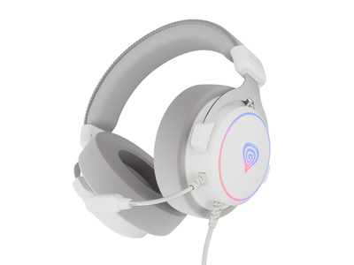 Kufje Genesis Neon 764, USB, të bardha