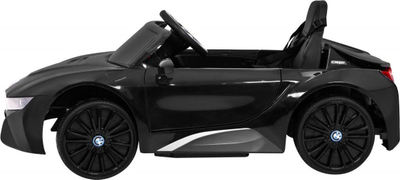 Makine elektrike për kalamaj BMW i8 Coupe, me bateri, me telekomandë, e zezë