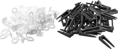 Set për nivelim pllakash NEO Tile Leveling System, 1mm, 300 copë, portokalli