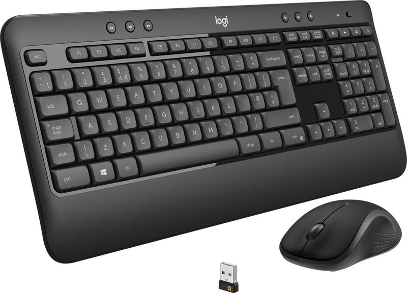 Set tastiere dhe mausi Logitech MK540 Advanced, wireless, karbon