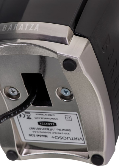 Mulli kafeje Baratza Virtuoso Plus, bluarje e rregullueshme, ekran me drita LED, i zi