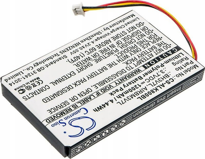 Bateri Li-Poly për telekomandë vinçi Autec, 3.7V, 1200mAh, e zezë