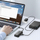 USB hub Ugreen 20264, 3 porta USB 2.0, rrjet Ethernet 10/100 Mbps, i zi