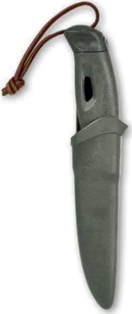 Thikë kampingu Light My Fire Swedish Fire Knife, Sandvik inoks, me ndezëse zjarri të futme, jeshile