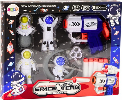 Set lodrash LEANToys Space Alien, armë me shigjeta, shumëngjyrësh