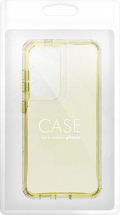 Futrollë Matrix Clear Case për Xiaomi Redmi Note 13 4G, TPU, kundër goditjeve, transparente me nuancë të verdhë