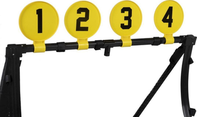 Portë stërvitje futbolli Umbro 4 në 1, me rebounder, set trajnimi, e bardhë