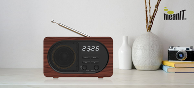 Radio altoparlant Bluetooth meaniIT B4, e kaftë/ zezë
