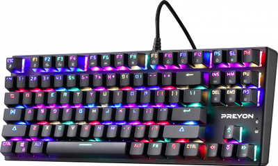 Tastierë Preyon Red Blitz Claw Gateron Red, US, e zezë